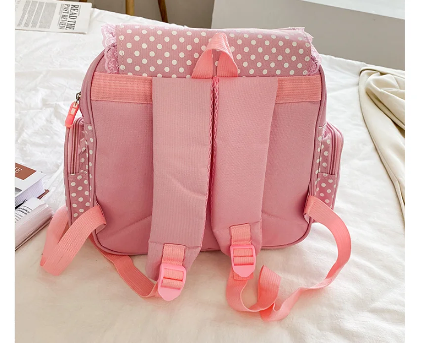 2021 New Arrival! Cute embroidery fruit strawberry lace backpack