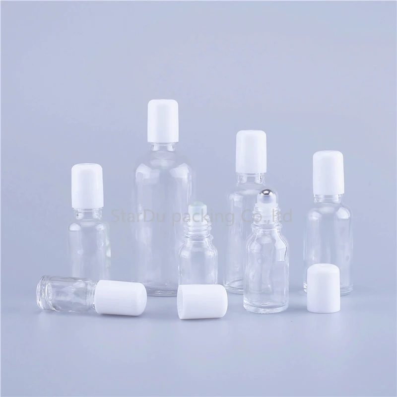 200x5 ml-100 ml пустой многоразовый стеклянный флакон для духов в рулоне с шариком из нержавеющей стали для эфирного масла ароматерапии