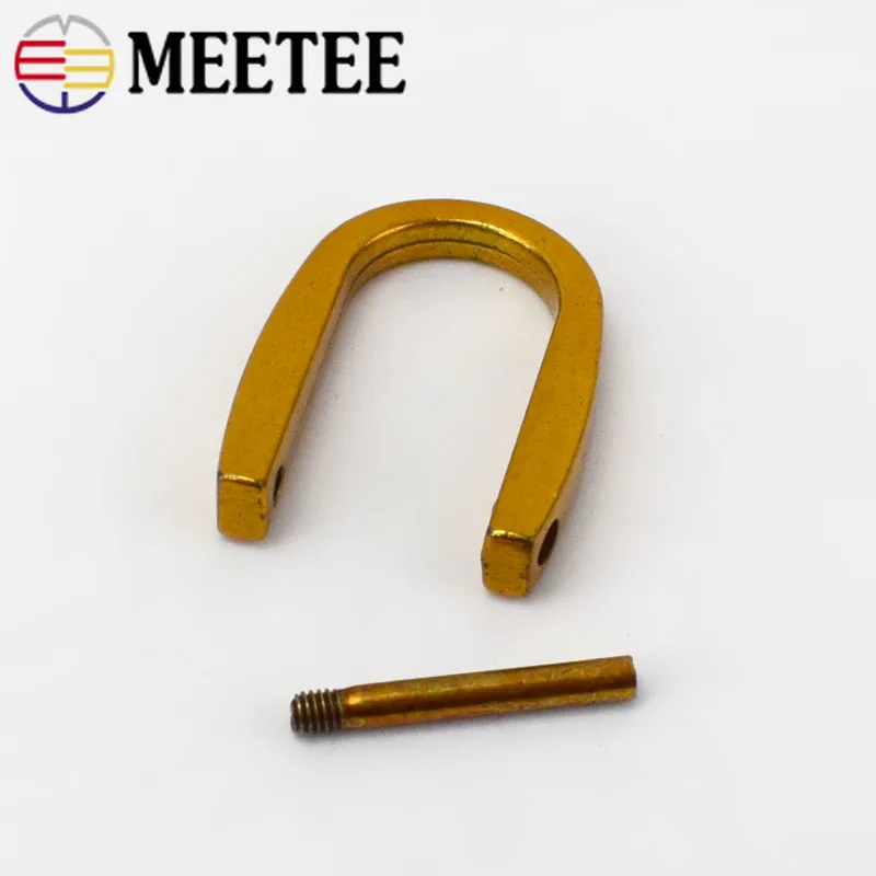 Meetee 5/10 шт. 15 мм съемная кольцо в виде буквы D с металлическими пряжками и поясная сумка Чемодан застежки крючки для вязания крючком DIY ремесла домашнего декора аксессуары AP506