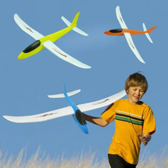Outdoor Hand Throwing Airplane Diy Epp Foam Flexible Durable Hand Launch Throwing Model Toy For Children Birthday Gift 2