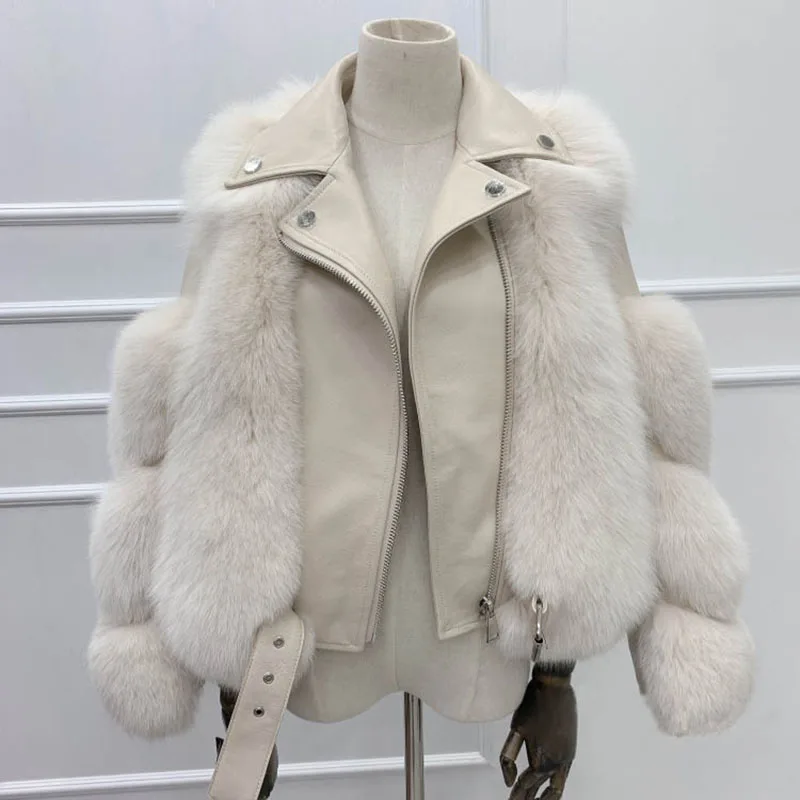 

2020 Autumn Winter Women Faux Fur Jacket Thicken Warm Artificial Fur Coats Leather Female Jacket Female Parkas Plus Size