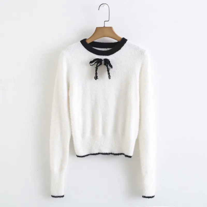 

Xiaoling, 65-8410, the European and American fashion bowknot is acted the role of sweaters