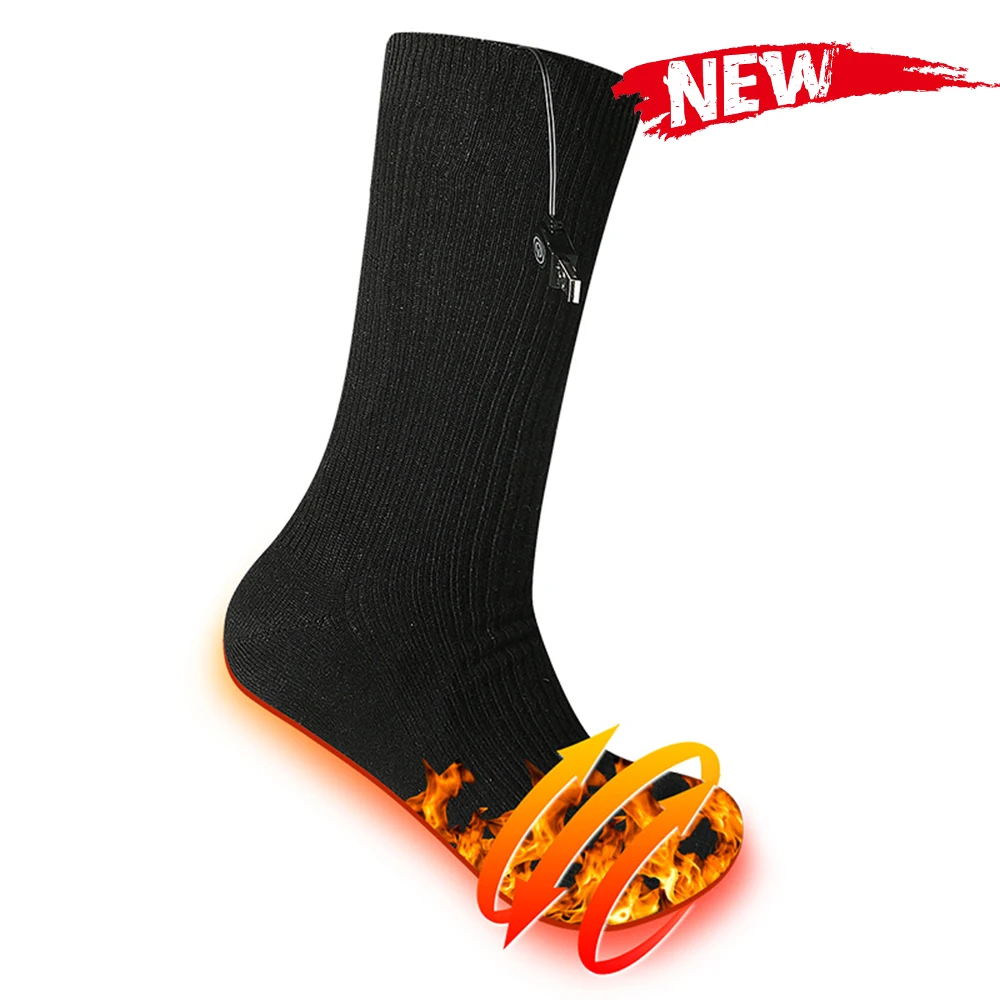 

Winter Heated Sock Electric Heating Socks Infrared Motorcycle Heated Sock USB Outdoor Skiing Cycling Sport Sock For Men Women