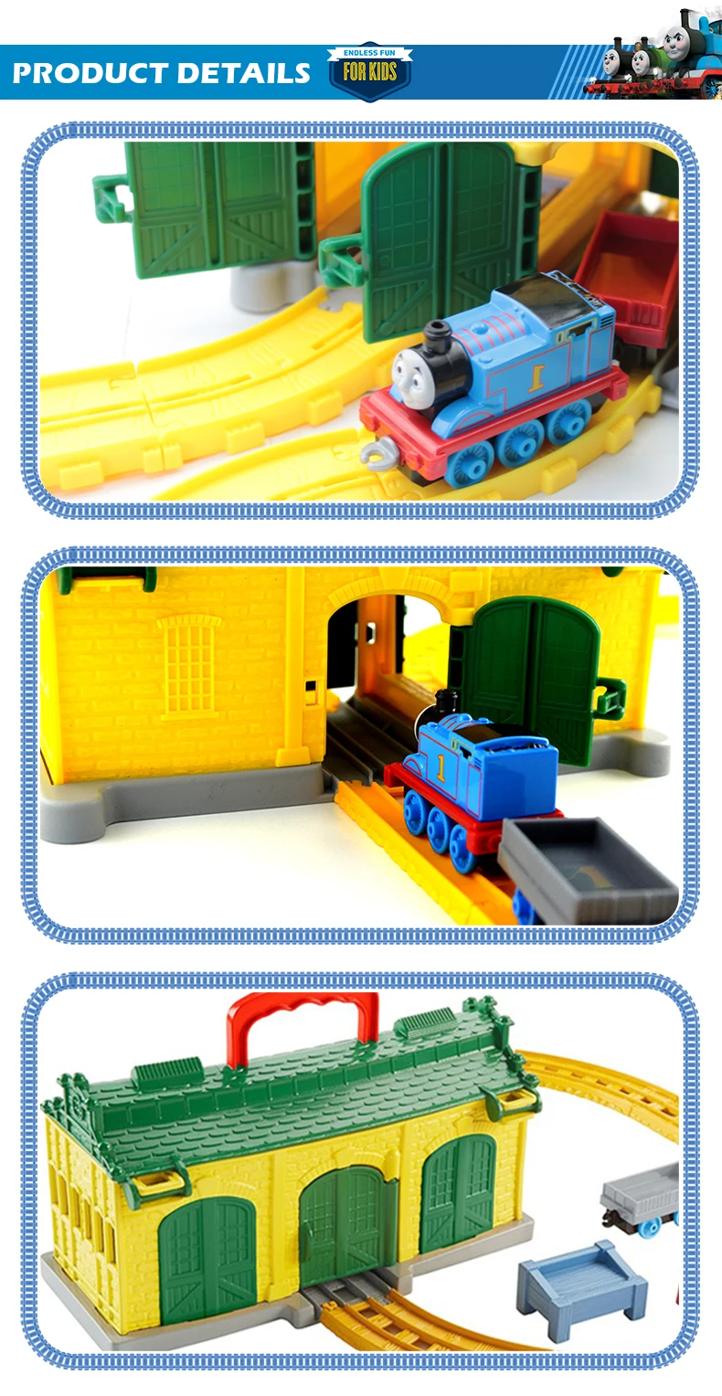 Томас и Друзья DGC10 поезд трек игрушка tidрот Сараи литой Matel двигатель игровой набор железнодорожная станция коробка для хранения для детей подарок