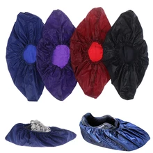 1 paire épaissir pluie réutilisable élasticité couvre-chaussures en caoutchouc bottes couverture de chaussure en caoutchouc anti-dérapant vélo botte protecteur couverture livraison directe(China)
