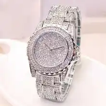 Для женщин Дамы Bling бриллианты кристалл ремешок часы модные роскошные нержавеющая сталь кварцевые наручные часы для женщин часы женски Для женщин Дамы Bling бриллианты кристалл ремешок часы модные роскошные нержавеющая сталь кварцевые наручные часы для женщин часы женски