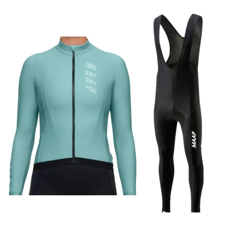 Jersey Set 8 MAAP Осенняя женская футболка с длинным рукавом для велоспорта, комплекты для женщин, одежда для горного велосипеда, спортивная одежда, одежда для велоспорта, одежда для велоспорта - Цвет: Jersey Set 8