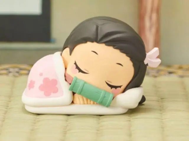 Cena Pogromca demonów Kimetsu nie Yaiba kapsułka Nezuko Tanjirou Zenitsu Inosuke śpiące figurki pogromca demona Anime figurka zabawka 30mm