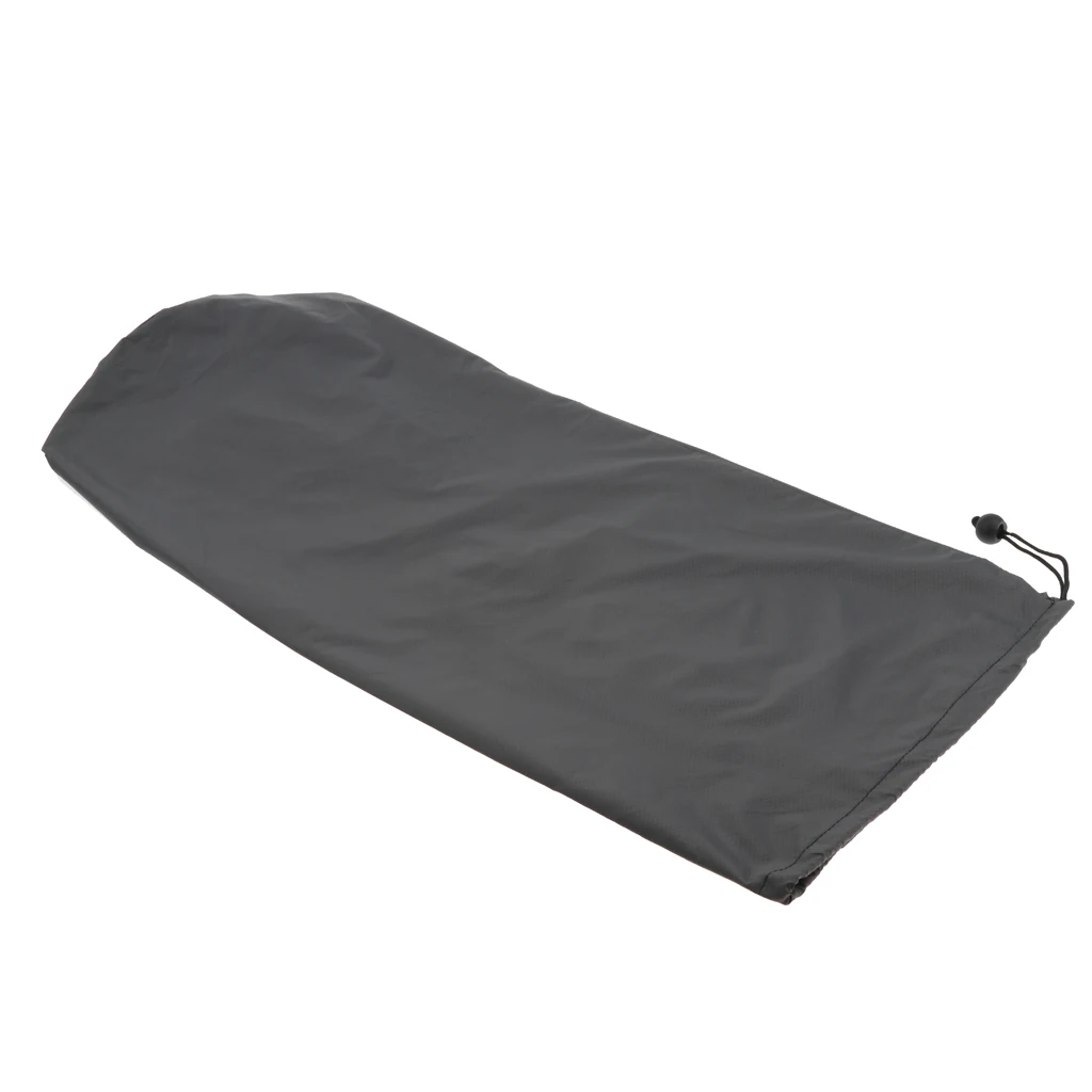 Lightweight Durable Drawstring Stuff Sack Sleeping Pad Mat Blanket Storage Bag for Outdoor Camping Blue/Grey
