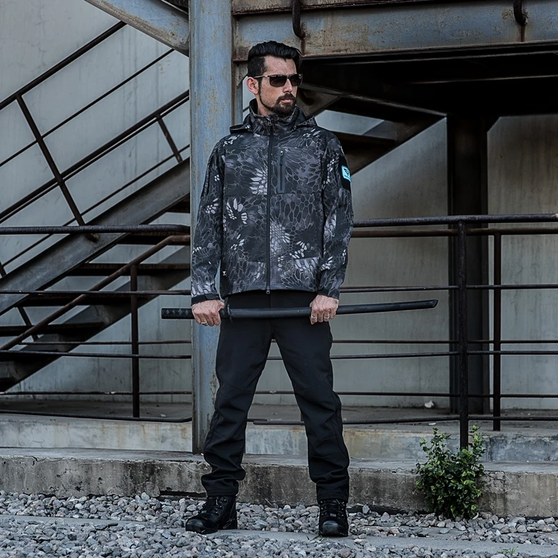 Тактические Куртки TAD Softshell Shark Skin для активного отдыха охоты кемпинга походов