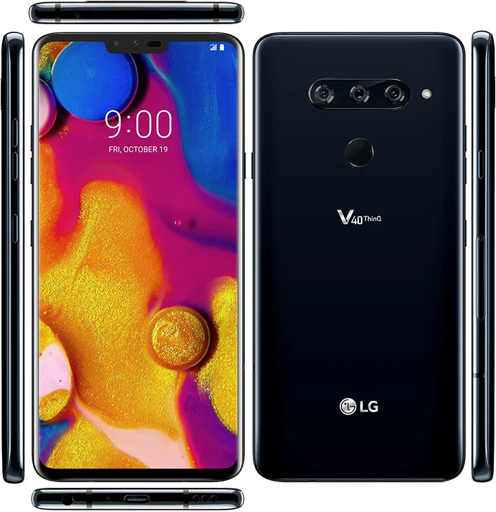 Разблокированный LG V40 ThinQ 6," Qualcomm845 6 ГБ ОЗУ 64 Гб/128 Гб ПЗУ 3+ 2 камеры(без иврита/польского языка