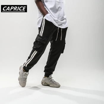 

CAPRICE pocket Cargo Harem Joggers Track Pants2019 Hip Hop Casual Baggy Sweatpants Streetwear Fashion Hipster Pants Trousers