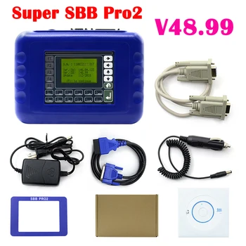 

New SBB PRO2 V48.99 SBB V46.02 Auto Key Programmer with Auto Key Maker New Car Up To 2017 OBD2 16PIN To 25pin Main Cable Option