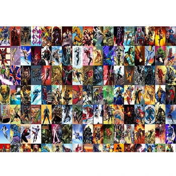 

Cartoon Happy Birthday Photography Backdrop for Children Boys Super Hero Marvel Anime Themed Birthday Party Banner Background