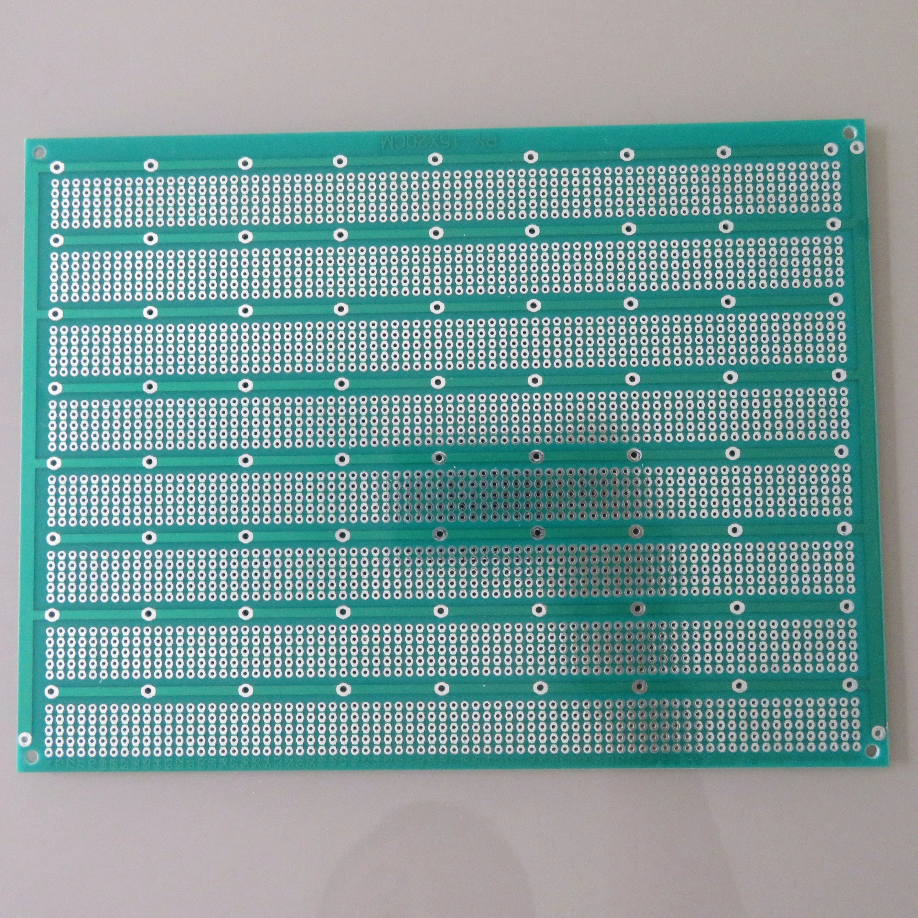 2шт 15x20 см FR4 Стекловолоконная плата 5er стрипборд veroboard pcb односторонняя плата макет эксперимент прототип