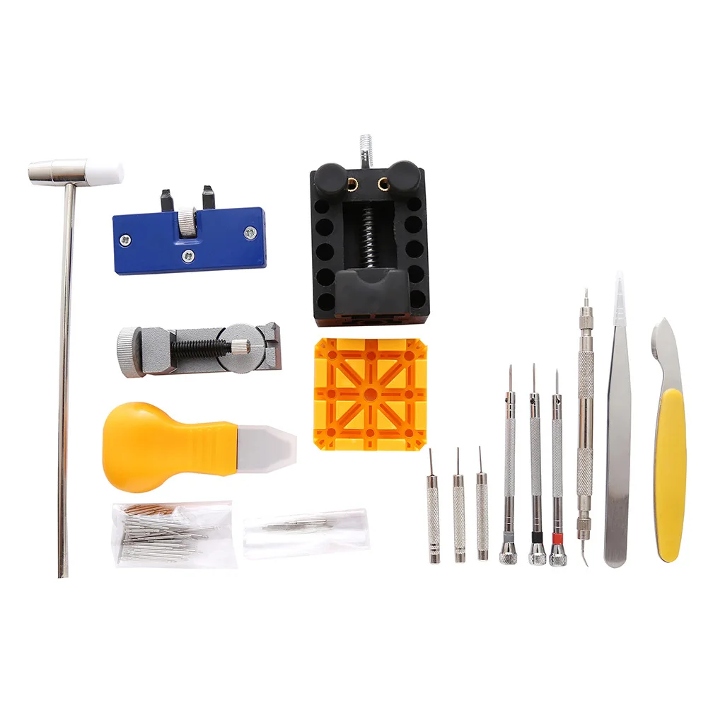 Хо использовать удерживайте Инструменты для ремонта часов 130 шт. набор часов Изменение батареи повседневное использование Инструмент Сменный ремешок для часов инструмент