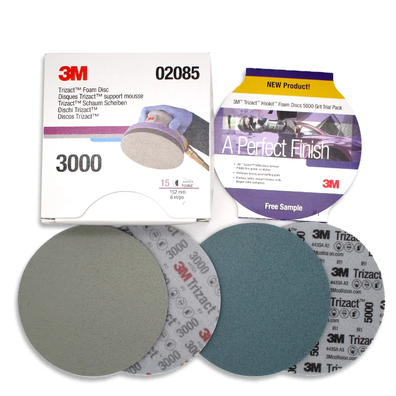 6 Inch 3M Trizact Foam Abrasive Disc Sanding Sponge Sandpaper 3000 Grit 5000 Dry Water Paper | Инструменты