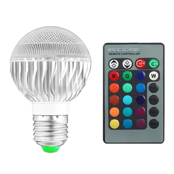 

E27 8W 2 Million Color RGB Color-changing LED Light Flash Bulb with Remote Control AC110-240V for Home Decoration