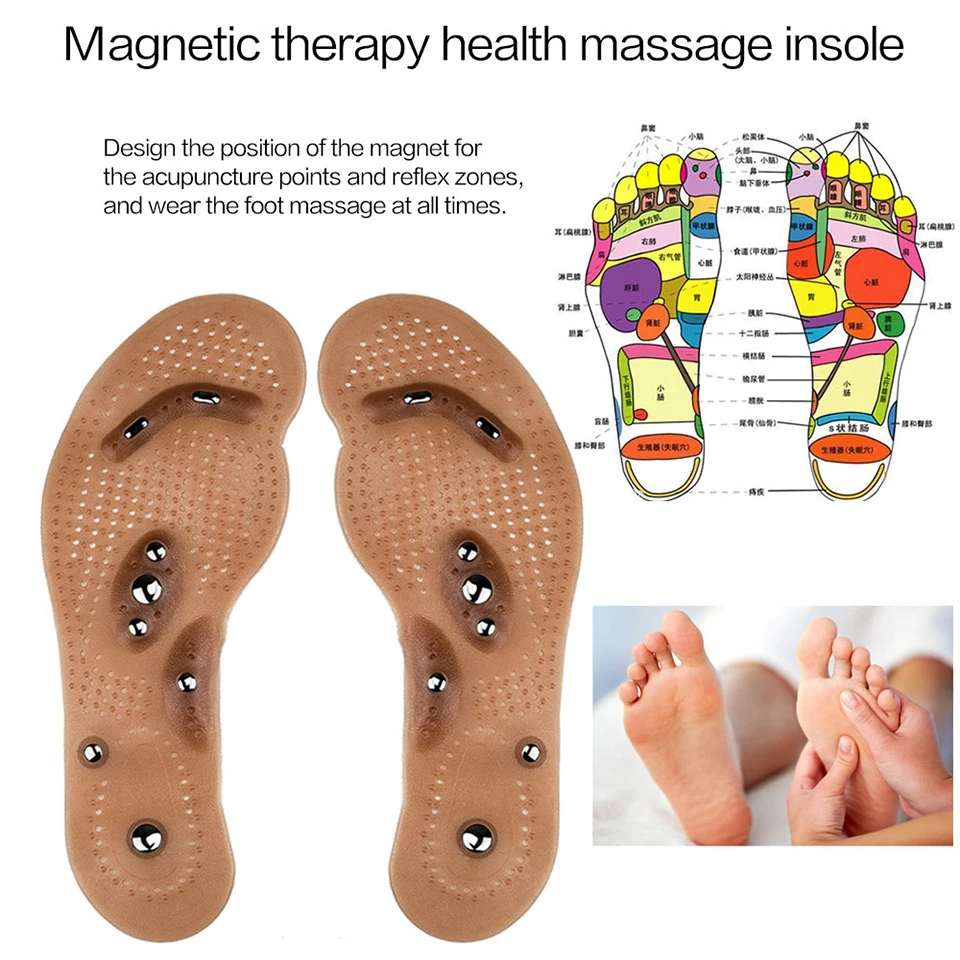 1pair 8 Massage Therapy Slimming Insoles Foot