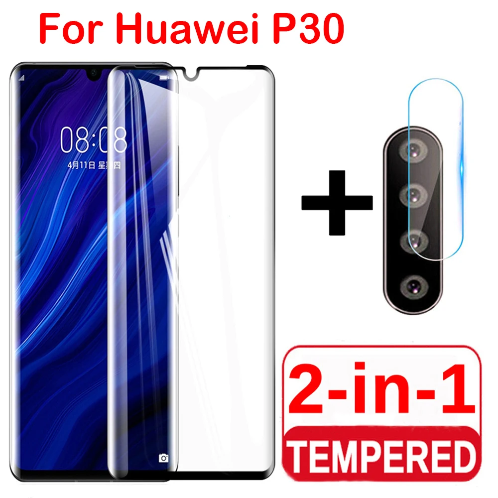 2 in 1 Protective Glass For Huawei P30 P30lite Camera Screen Protector Tempered Glas For Huawei P20 lite P30 Pro Lens Film glass - ANKUX Tech Co., Ltd