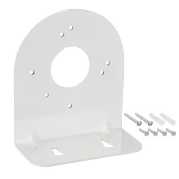 

uxcell CCTV Dome Camera Mount Iron Water-Proof Indoor/Outdoor Wall Mounting Brackets with Screws 115 x 100mm White