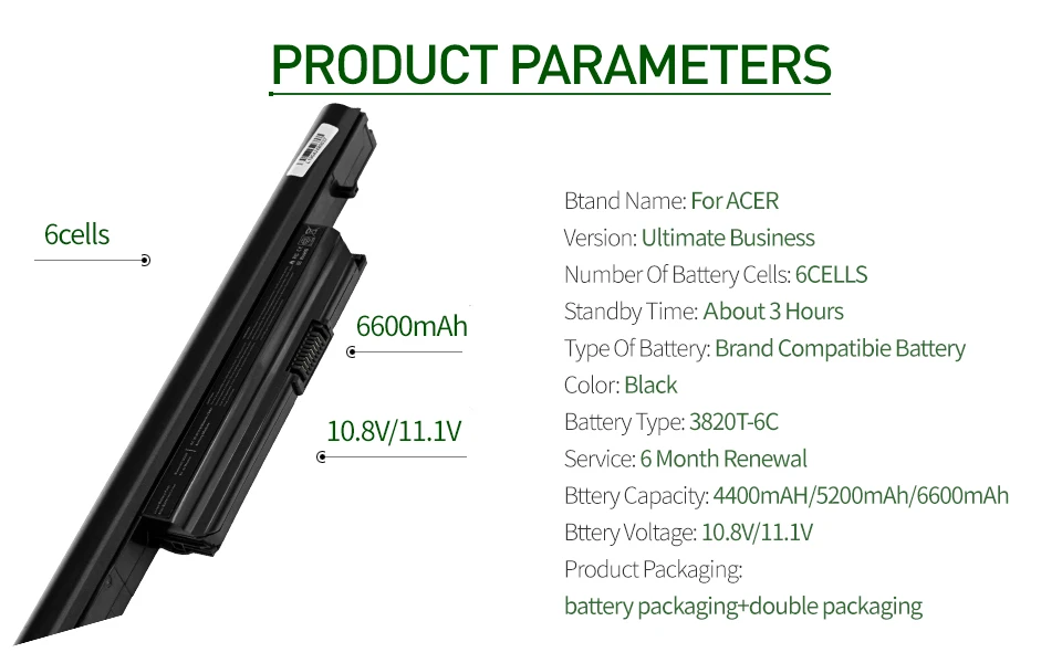 ApexWay ноутбук Батарея для acer для Aspire 3820 3820 т 4820 5553 5553G 5625 5625G 5745 5820 5820T для Aspire TimelineX 3820 т
