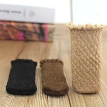 Вязаное покрытие для ног на стол, Нескользящие ножки для стола, покрытие для мебели, коврик для ног, защита для ног табурета, 4 шт./лот, ткань для защиты пола