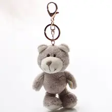 Cute Plush Animal Key Chain Cartoon Koala Tiger Lion Doll Toy Keyring Children's Bag Kawaii Decoration Accessories Kid Best Gift