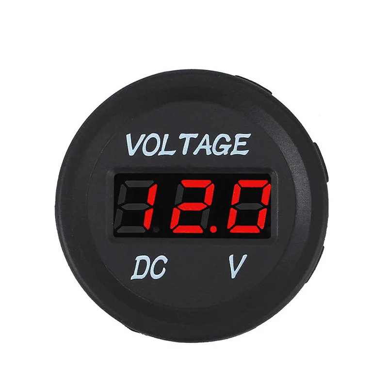 12V 24V Автомобильный водный мотоцикл светодиодный цифровой вольтметр Индикатор