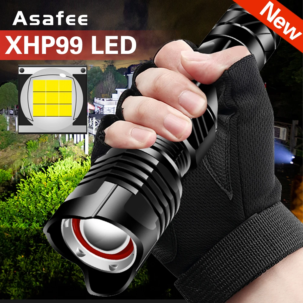 Мощность Фул XHP99 светодиодный фонарь тактический 9 core 1800LM банк USB зарядка 26650 с