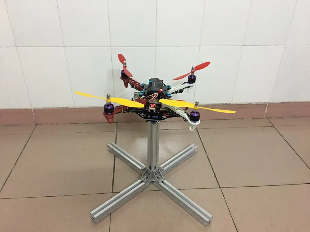 STM32 four-axis model airplane universal gimbal multi-rotor flight control drone debugging frame four-axis PID debugging frame