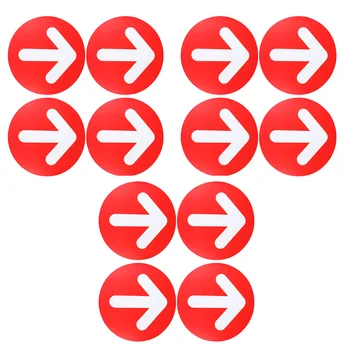 

12Pcs Durable Useful Chic Creative Floor Sign Sticker Floor Decal