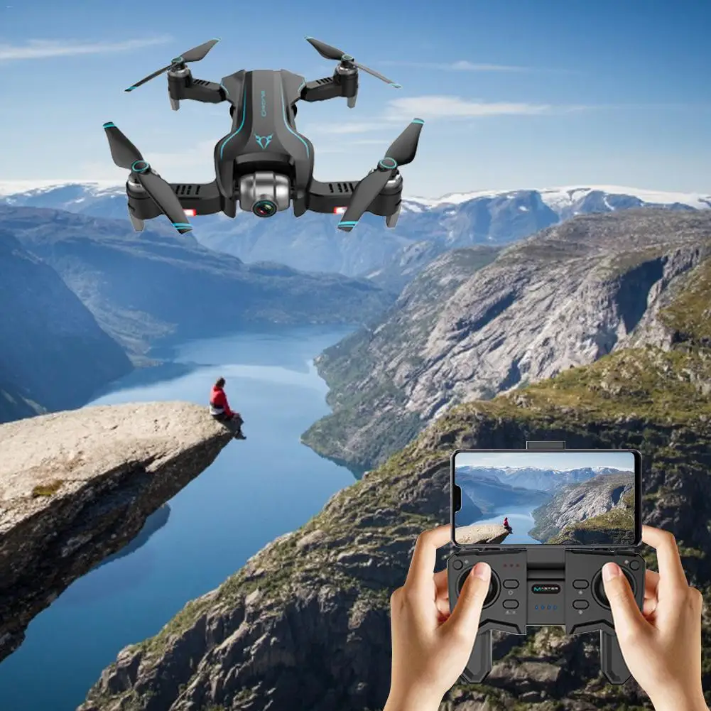 

S20W WIFI FPV 1080P HD Camera 18 Mins Flight Time Foldable RC Drone Quadcopter With Case Altitude Hold Durable RC Toys For Kids