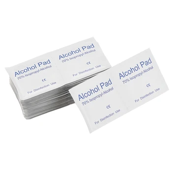 

50 Pcs Disposable Alcohol Wet Wipe 70% Alcohol Swabs Pads non-woven Antiseptic Cleanser Cleaning Sterilization Phone Clean Wipes