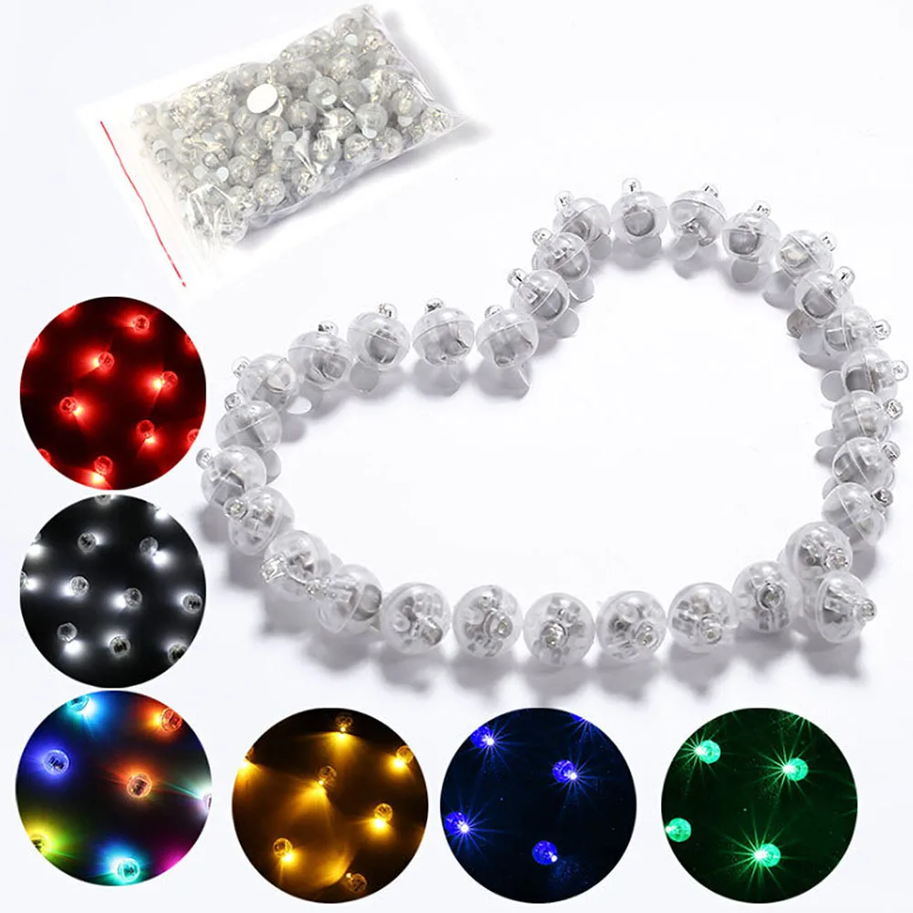 

10pcs/set LED Lamps Flash Balloon Light Switch Balloon Luminous Lamps Bar Christmas Wedding Decoration