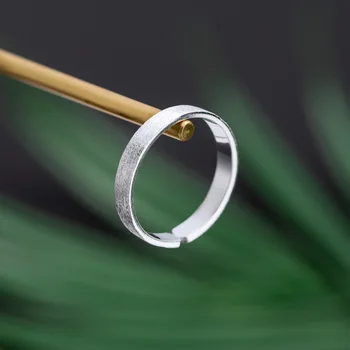 

Trendy Simple Design Adjustable 925 Sterling Silver Open Finger Rings for Women Girls Party Midi Knuckles Jewelry