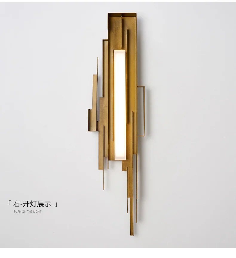 

Nordic Golden LED wall lamp Acrylic lampshade Lighting Iron simplicity sconces for Restaurant bedroom bedside staircase Fixtures