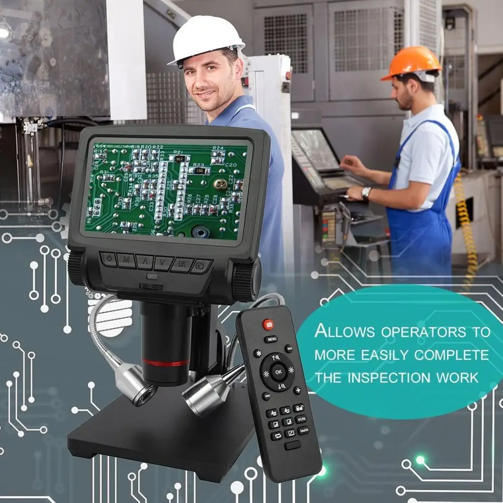 

Digital USB/HDMI/AV Microscope ADSM301 5 inch Built-in Display High Object Distance THT SMD Tool Measuring Software