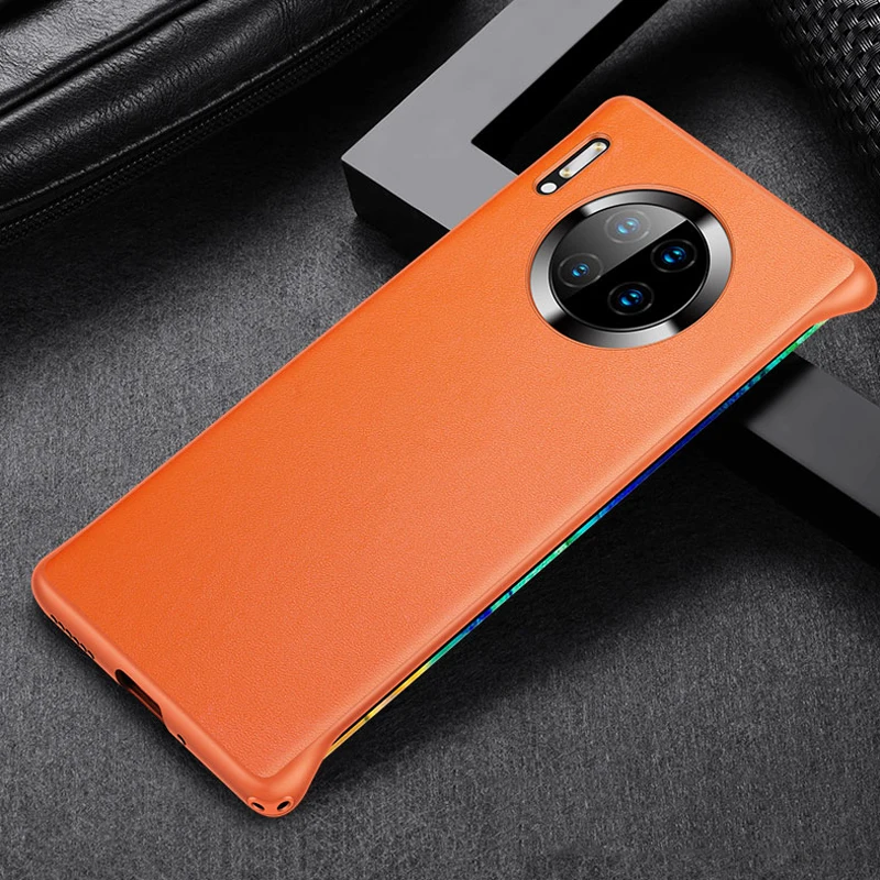 Чехол-бикини из натуральной кожи для huawei mate 30/Pro, тонкий противоударный жесткий резиновый чехол-накладка из поликарбоната для huawei mate 30 Pro 4G 5G