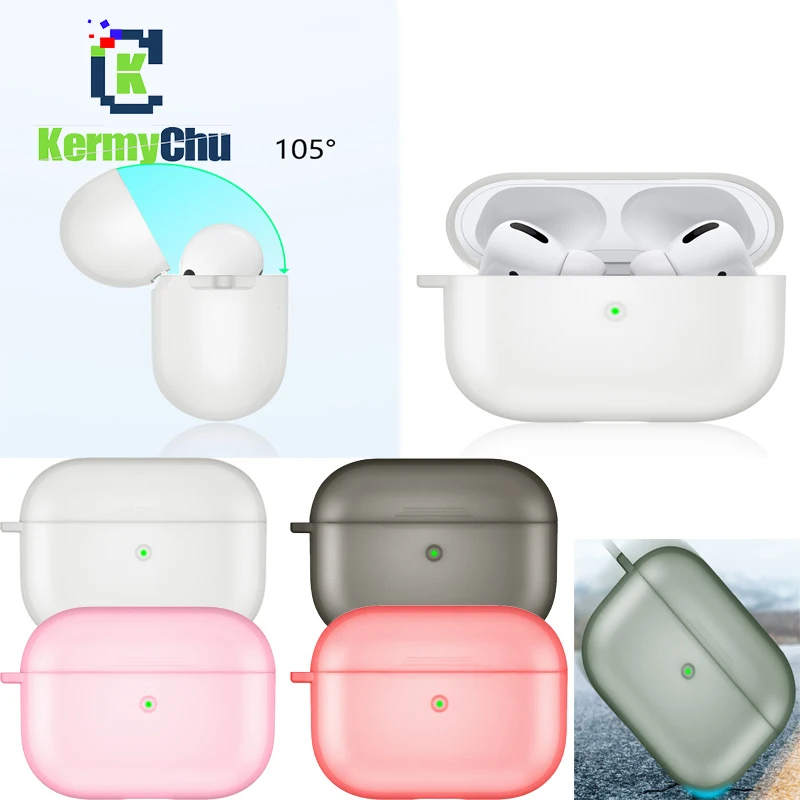 Матовый чехол для Apple AirPods Pro Candy Clear Bluetooth наушников Air Pods 3 Housse полностью защитный