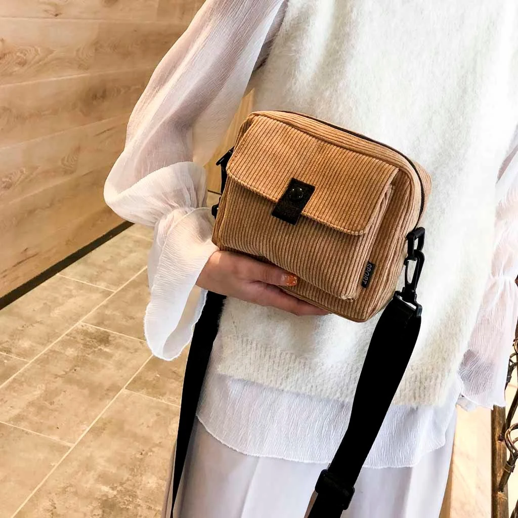 Aelicy Messenger Package New Fashion Women Corduroy Female Bag Female Phone Bag Shoulder Bag For Ladies Bolso Mujer 1025