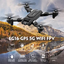 Eachine EG16 WINGGOD gps 5G Радиоуправляемый Дрон WiFi FPV с 4K HD камерой складной оптический поток позиционирования двойной объектив Квадрокоптер RTF