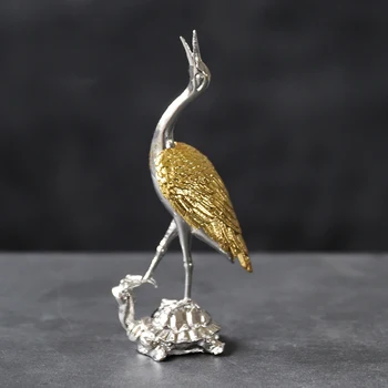 

LUWU alloy tea pet crane metal tea play tea accessories
