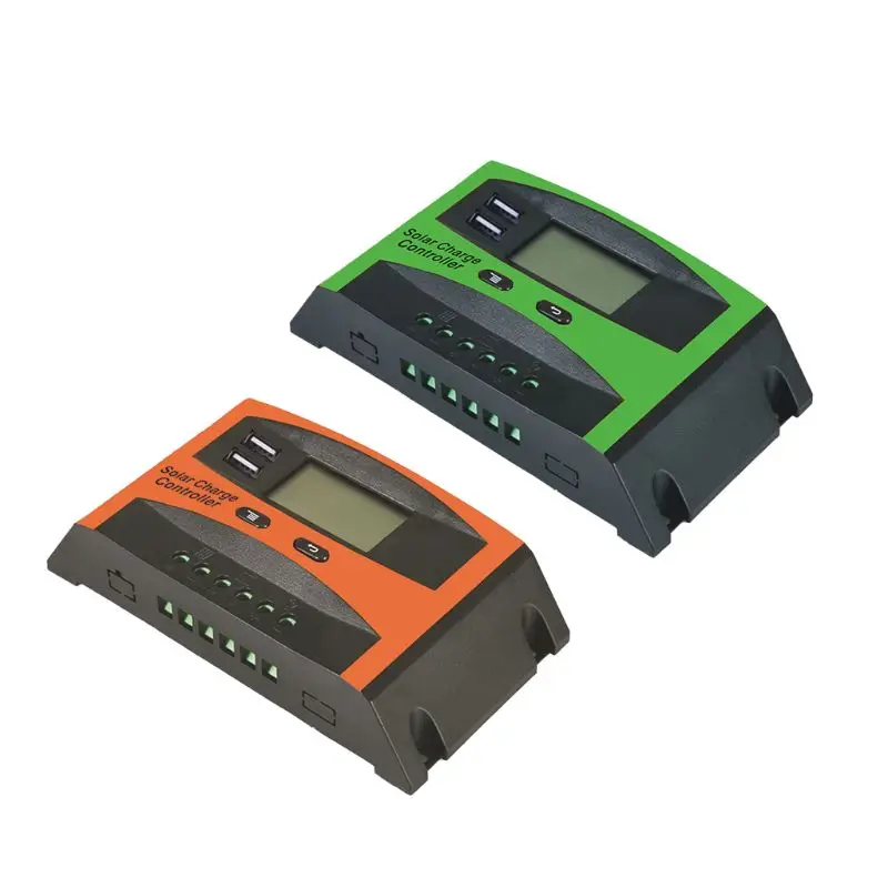 20/30A контроллер солнечной энергии ЖК-дисплей Dual USB Панель солнечных батарей регулятор заряда