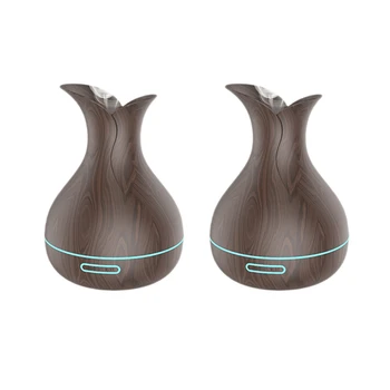 

Humidifier, Aroma Humidifier, Wood Grain Ultrasonic Smart Office Humidifier, Baby Silent Spray Night Light