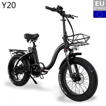 

(EU STOCK) Electric bike 48V15A 20" 4.0 Fat Tire ebike Folding 750W 45KM/H Powerful electric Bicycle Mountain/Snow/beach e bike