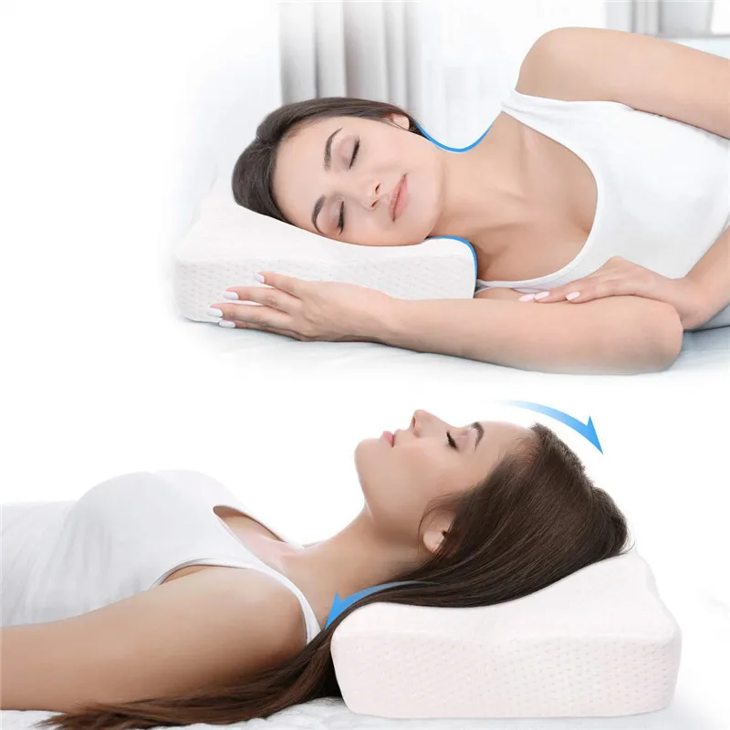

Butterfly Design Memory Pillow Orthopedic Pillow For Sleep Cervical Pillow Memory Foam Pillows Relax Cervical Health Care Pillow