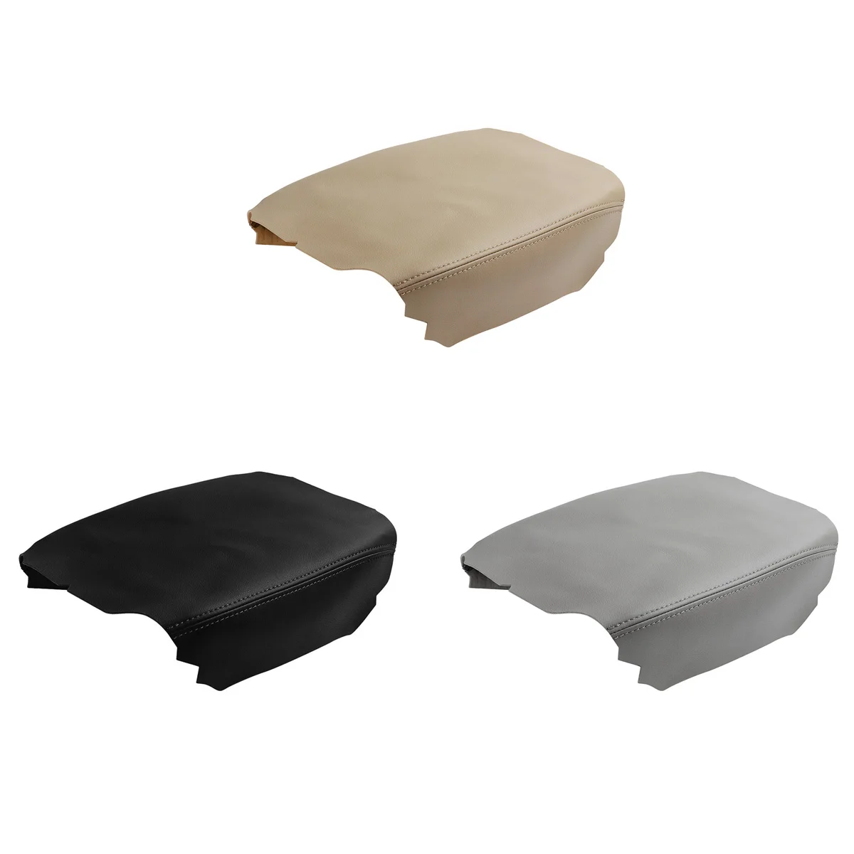 Black/Gray/Beige PU Leather Armrest Center Console Synthetic Cover Car Armrest Pad for Honda Ridgeline 2006