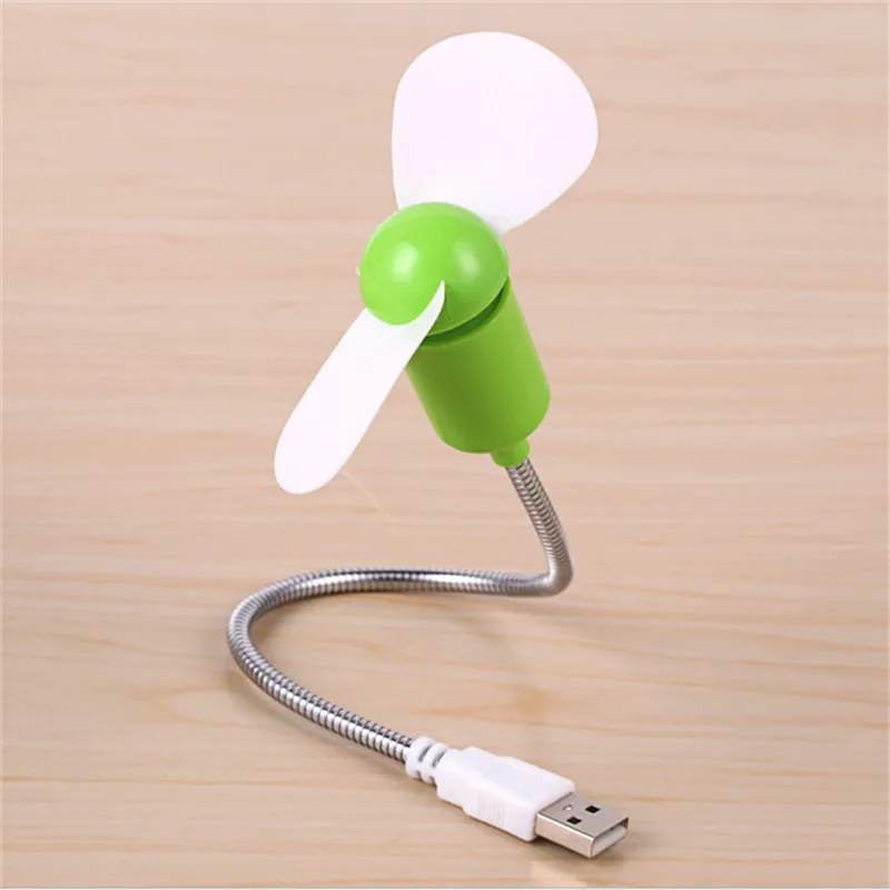 Mini USB Fan USB Gadgets Flexible Cool For laptop PC NotebookFor Laptop Desktop PC Computer Portable - Цвет: Green