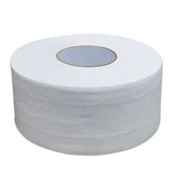 

1Pcs Top Quality Jumbo Roll Toilet Paper 4-Layer Native Wood Soft Toilet Paper Pulp Home Rolling Paper Strong Water Absorption